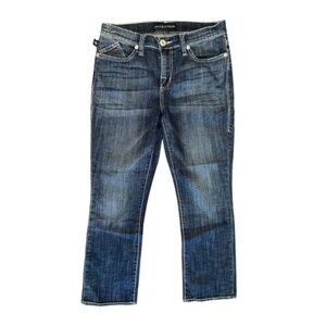 Rock & Republic Straight Leg Petite Women's Dark Blue Jeans Size 7 / 8 / 30